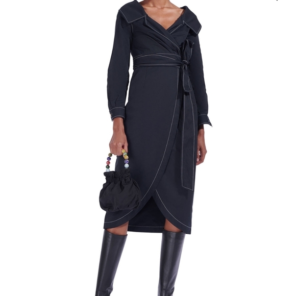 Staud Jacklyn Midi Dress - Picture 1 of 1